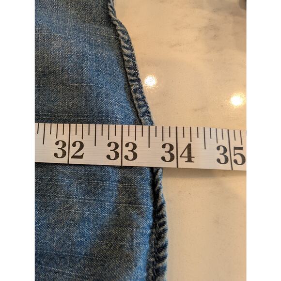 Mossimo Supply Co Chambray Denim Dress XS Sleeveless Button Front - Picture 5 of 6